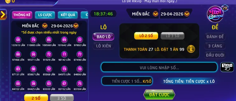 Lô Đề 1 Ăn 900 Tại RikVip Đỉnh Cao Chốt Số Với Tỷ Lệ Thưởng Khủng