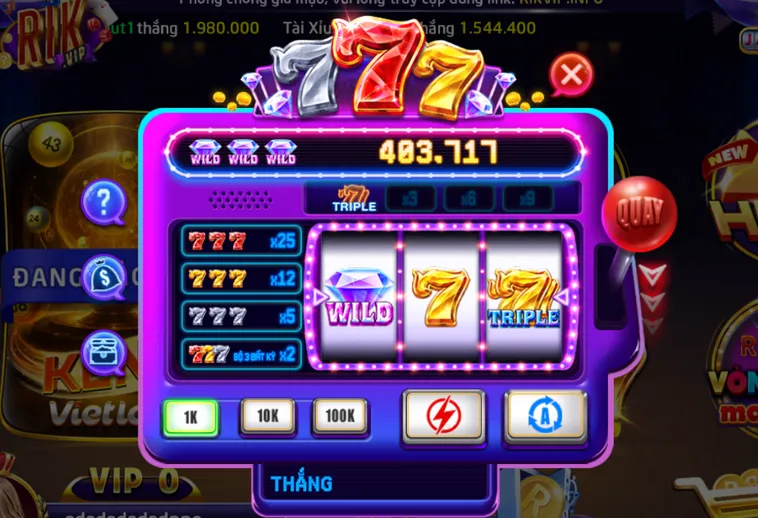Minigame 777 Tại RikVip Siêu Phẩm Quay Hũ Độc Đáo Đẳng Cấp