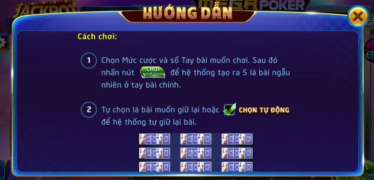 Mega Poker Tại RikVip Siêu Phẩm Bài Cào Với Giải Thưởng Cực Khủng