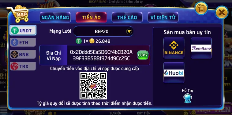 Hướng Dẫn Nạp Tiền RikVip An Toàn Siêu Tốc Cho Mọi Hội Viên