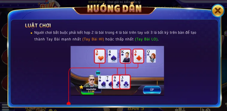 Omaha Poker 6 Tại RikVip Sân Chơi Bài Cào Đỉnh Cao Cho Cao Thủ