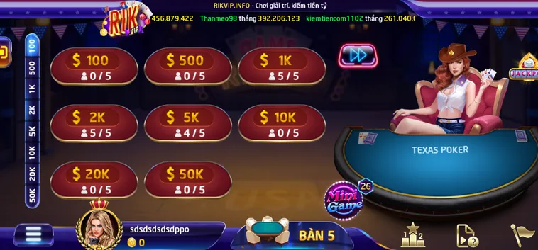 Trải Nghiệm Đỉnh Cao Cùng Siêu Phẩm Texas Poker Tại RikVip Ngay Hôm Nay