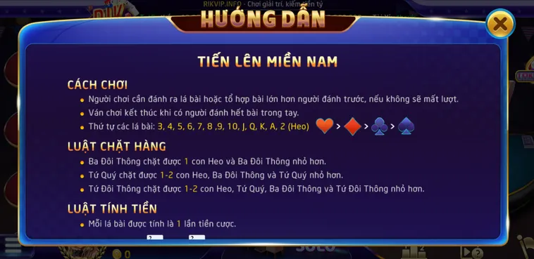 Chinh Phục Siêu Phẩm Tiến Lên Miền Nam Tại RikVip Với Thưởng Khủng