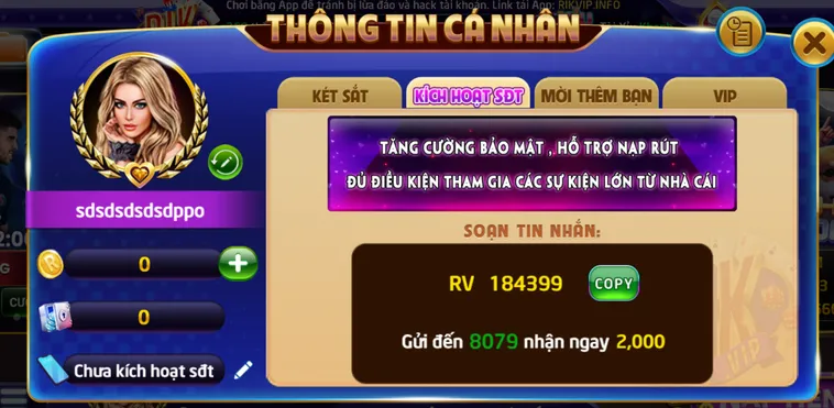 Hướng Dân Kích Hoạt Tài Khoản Thông Qua Số Điện Thoại Khi Tham Gia Cá Cược