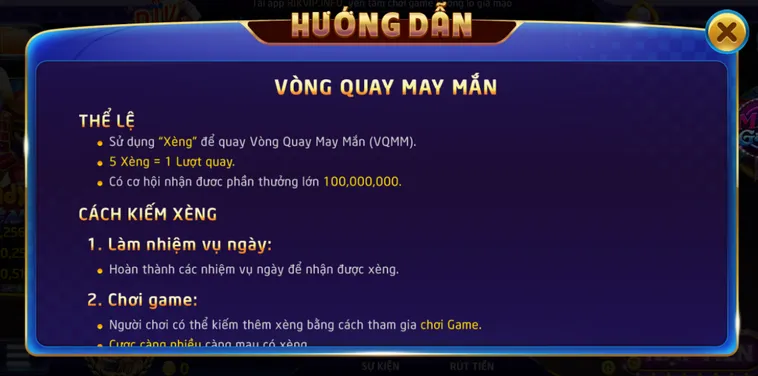 Minigame Vòng Quay May Mắn Tại RikVip Cơ Hội Rinh Thưởng Khủng