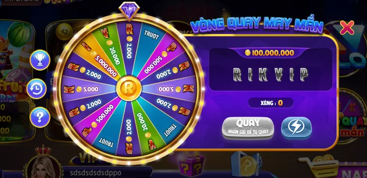 Minigame Vòng Quay May Mắn Tại RikVip Cơ Hội Rinh Thưởng Khủng